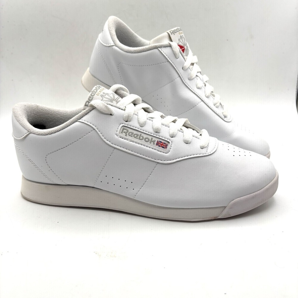 Reebok Womens Sneakers 131752177 White Lace-Up Sneaker Shoes Size 10